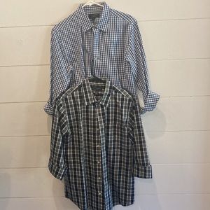 2 Mens banana republic dress shirts
